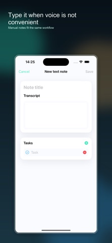 Task Memo: Voice Tasks Screenshot 5 of 5