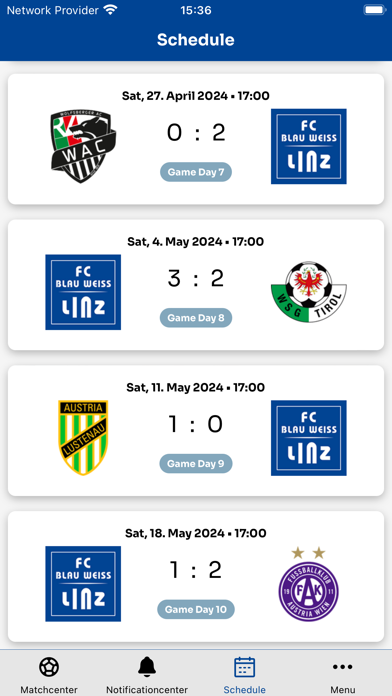 FC Blau-Weiß Linz Screenshot