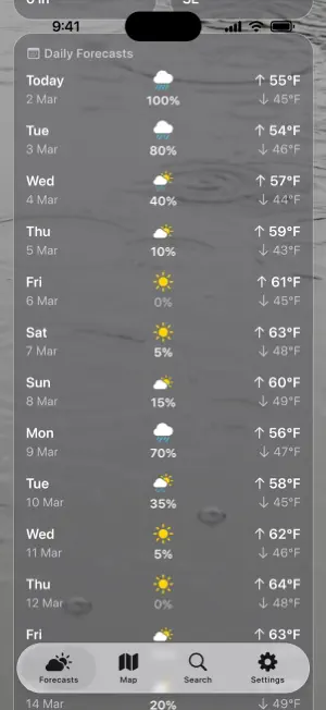 Weather + Radar & Rain Alerts screenshot 5
