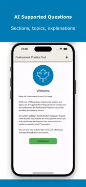 Professional Practice Test screenshot 2