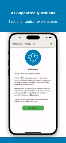 Professional Practice Test Screenshot 2 of 5