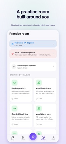 Bloom Vocal: AI Singing Coach Screenshot 4 of 6