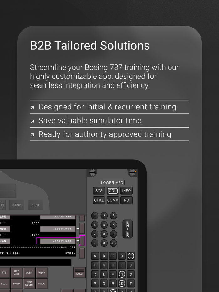 B787 FMS Trainer PRO