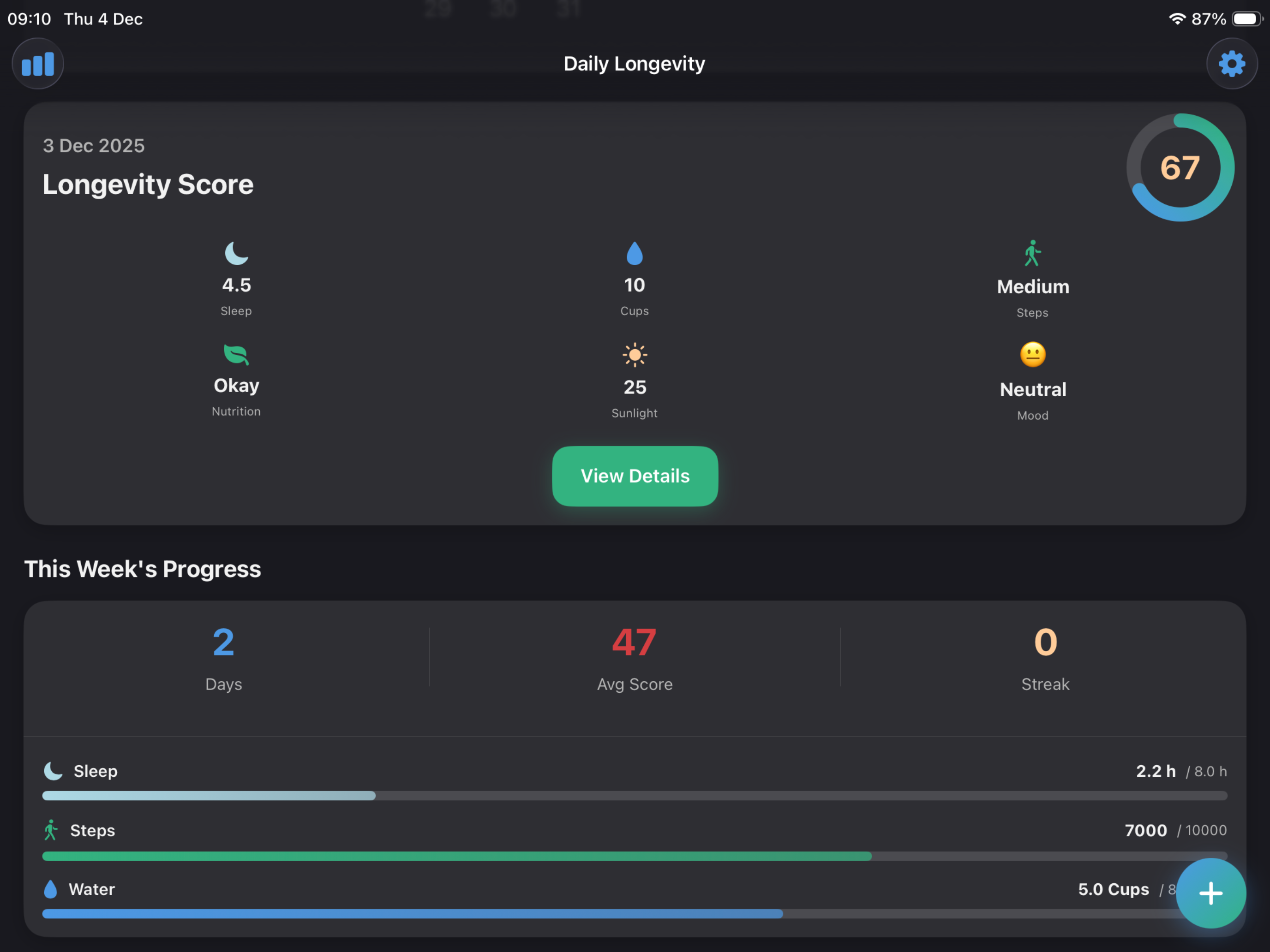 Daily Longevity screenshot 5