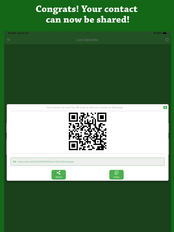 Link Generator for Whats app screenshot 2