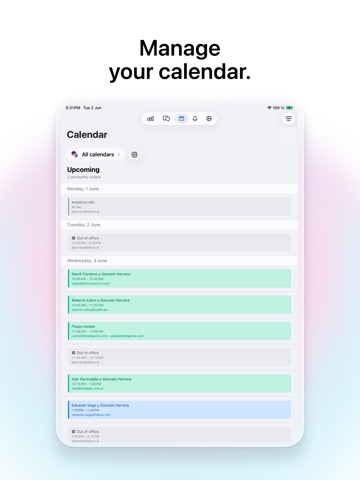 Theos AI Sales iPad screenshot