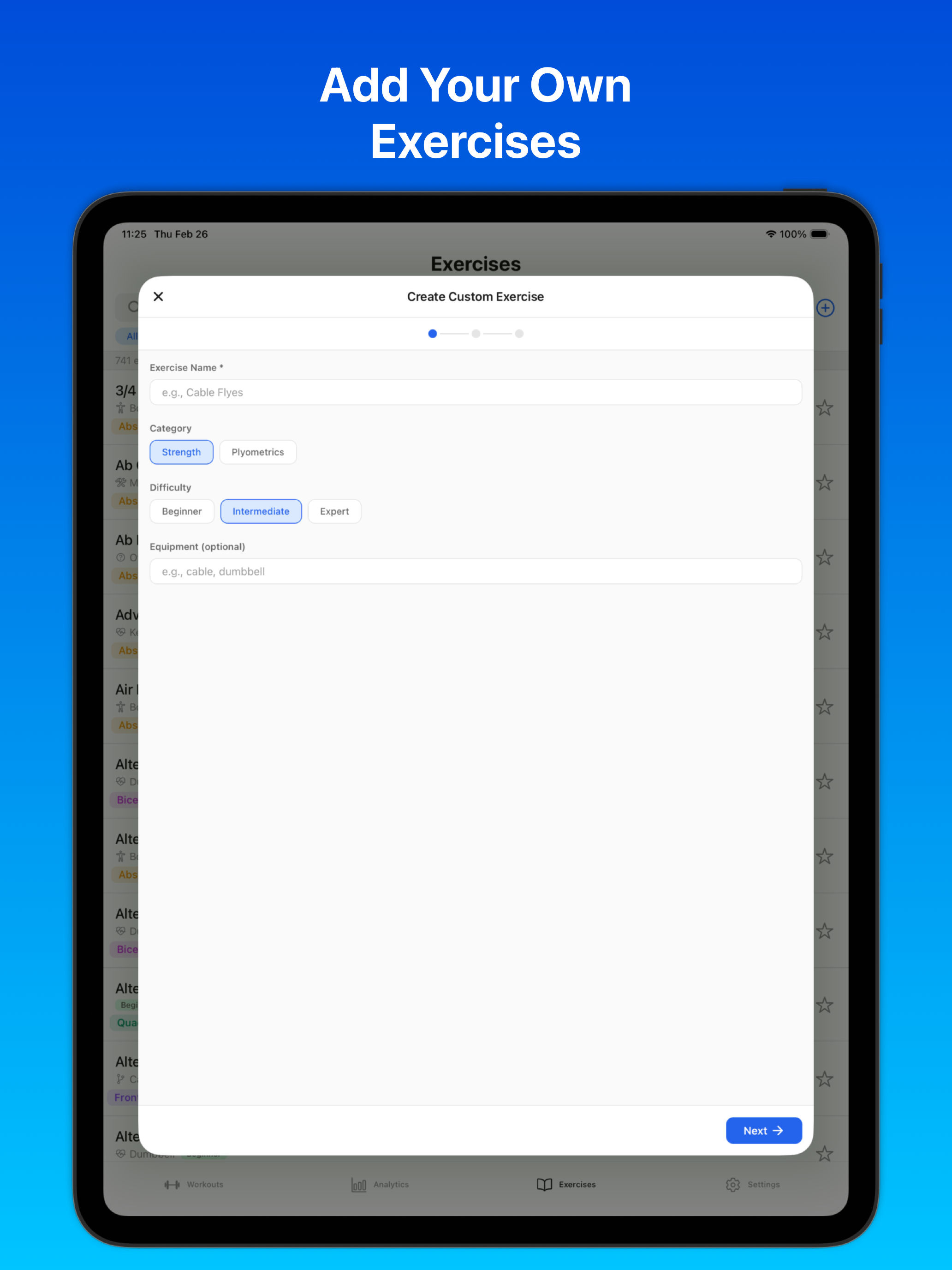 BaseLift: Workout Tracker