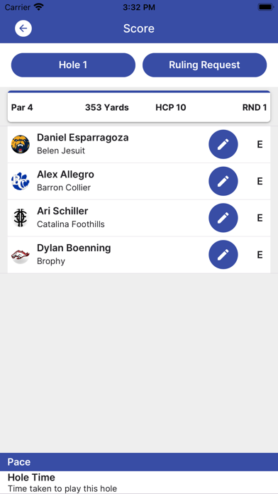 MSHSAA Golf Screenshot