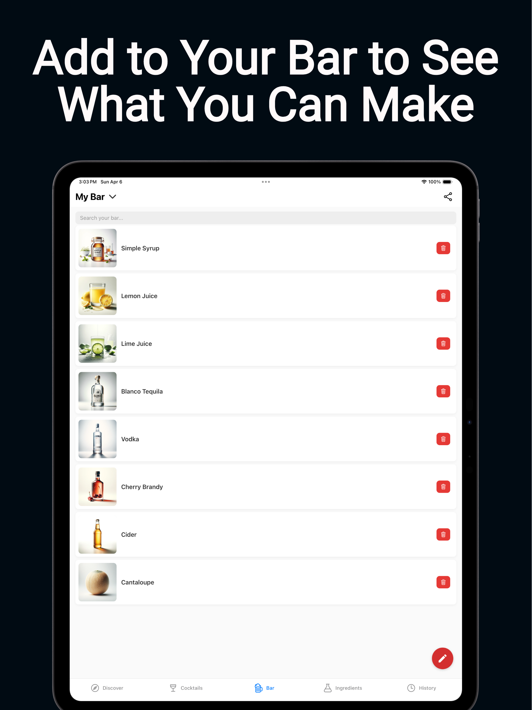 BarBot - Cocktail Recipes