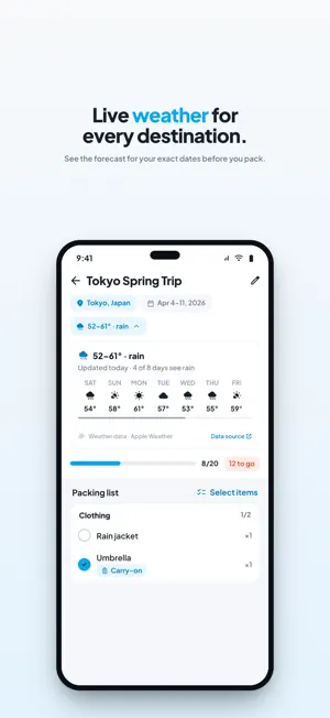 Trunk: Packing List & Trips screenshot 2