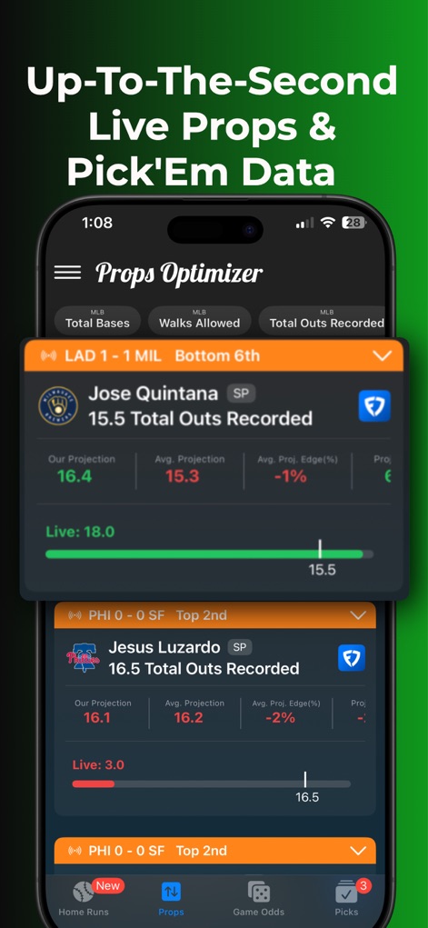 Props Optimizer : Data & Tools - スポーツアプリ | MWM