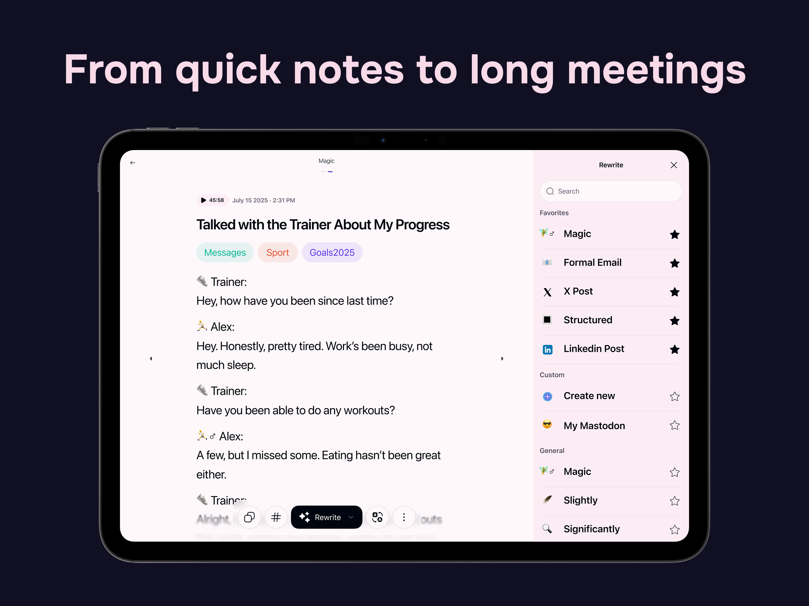 Letterly: AI Note Taker