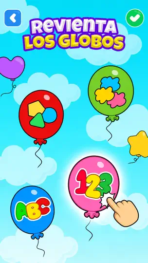 Captura de pantalla de Balloon Pop: Juegos Para Bebés en iPhone 1