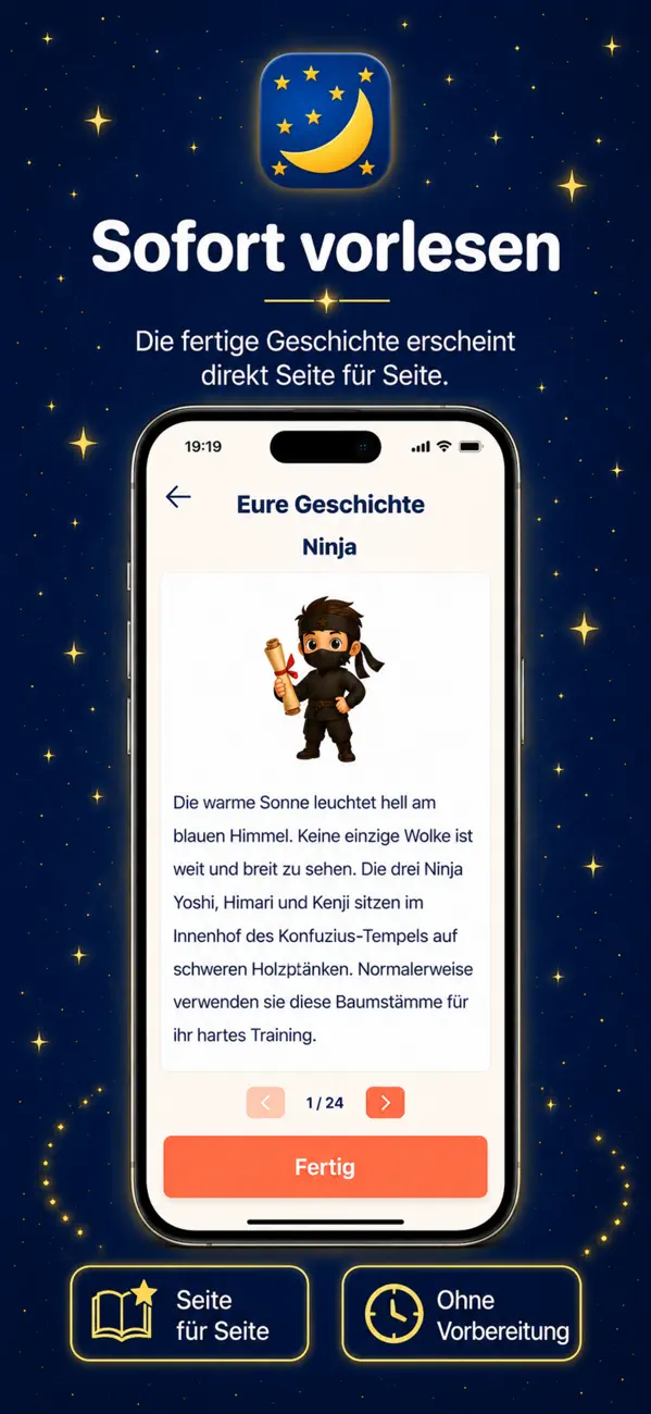 Screenshot #1 pour Erzähl Was! - Geschichten-App