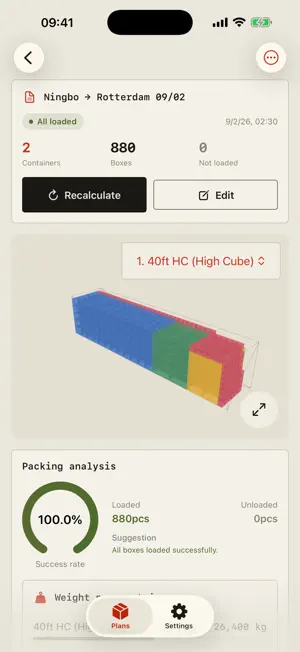 BinPlanner screenshot 1