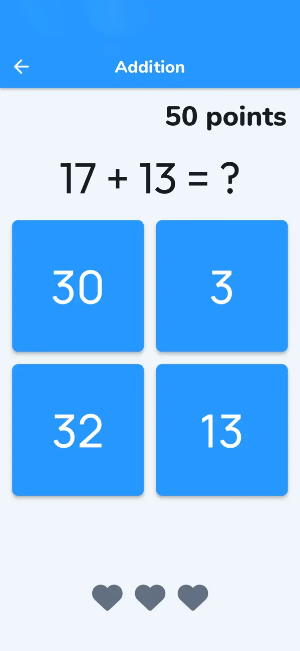 Screenshot #1 pour I Like Math App - Math Quiz