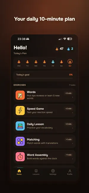 Learn Spanish fast: Lingavela screenshot 1