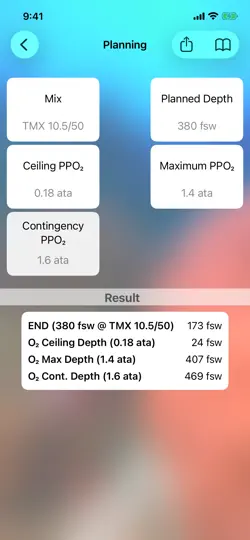 Capture d'écran de Trimix Tools sur iPhone 5
