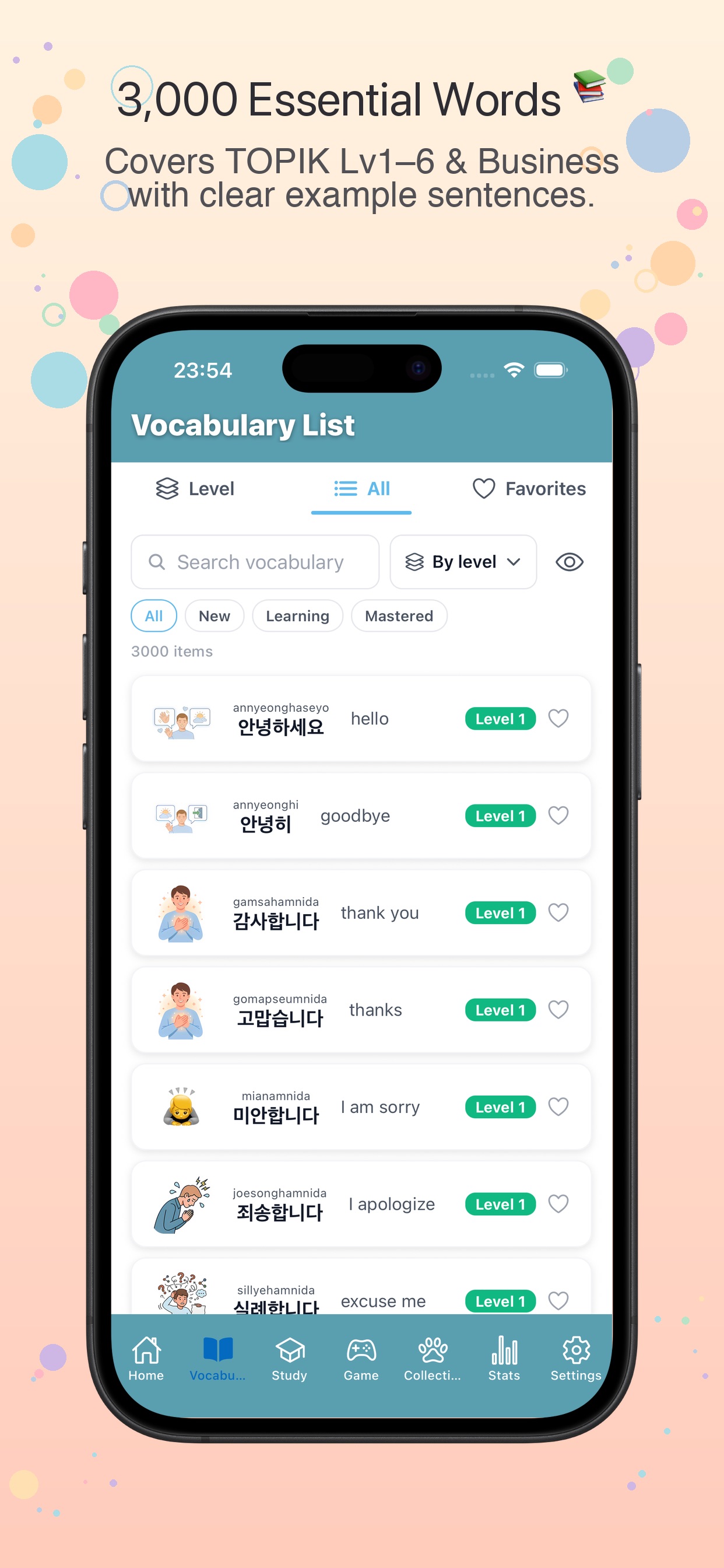 Screenshot 2 of Learn Korean: Vocab Paws