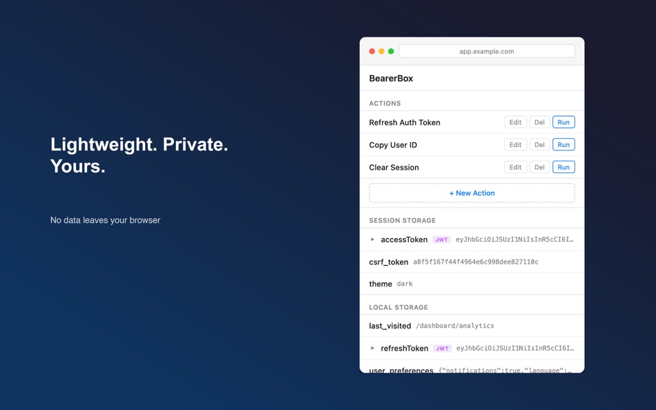 #5. BearerBox: Browser DevTools (macOS) Podle: Ionut Hagi