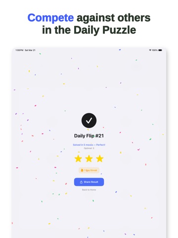 GridFlip: Tile Puzzle Game iPad screenshot