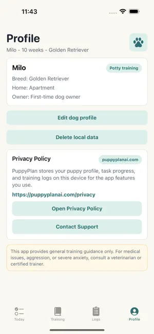 PuppyPlan screenshot 1