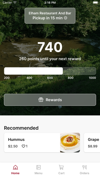 Elham Restaurant iPhone screenshot 1 - Food & Drink app