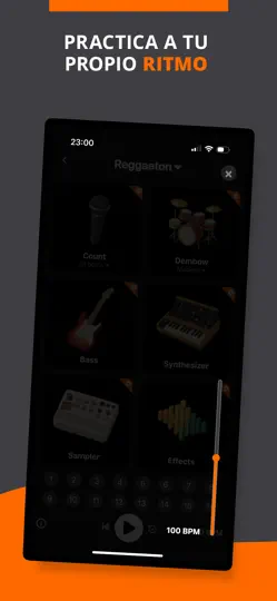 Captura de pantalla de Reggaeton Ritmos - BeatLab en iPhone 4
