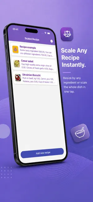 Scaled Recipe screenshot 2