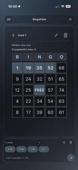 BingoFlow screenshot 2