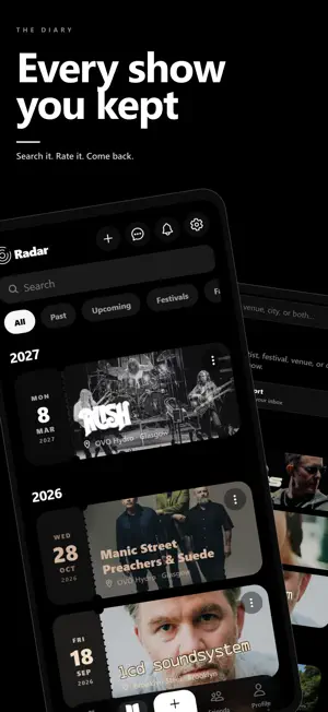 Radar: Gig Diary & Tracker screenshot 3