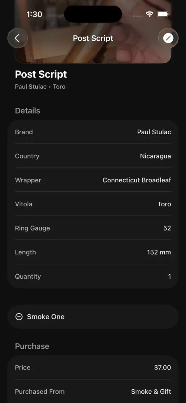 Humidor Companion Screenshot 4