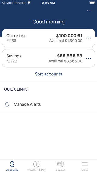 BANK OF DEERFIELD iPhone screenshot 2 - Finance app