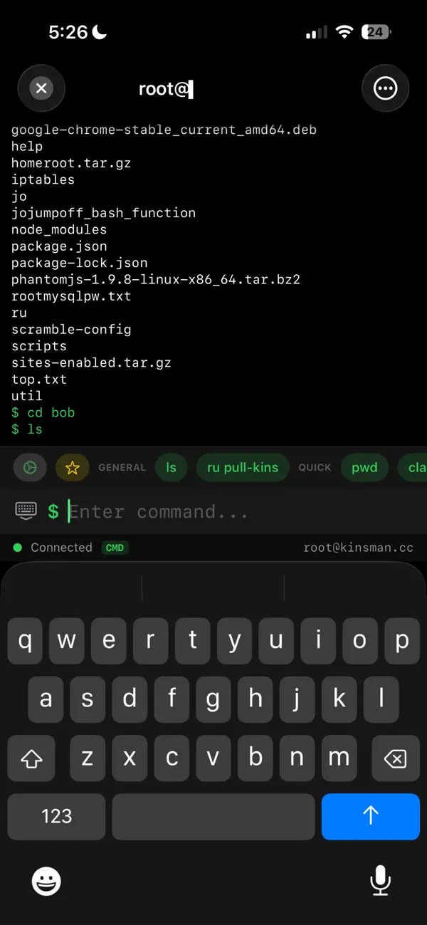 #3. Kinsman SSH (iOS) Ved: James Kinsman