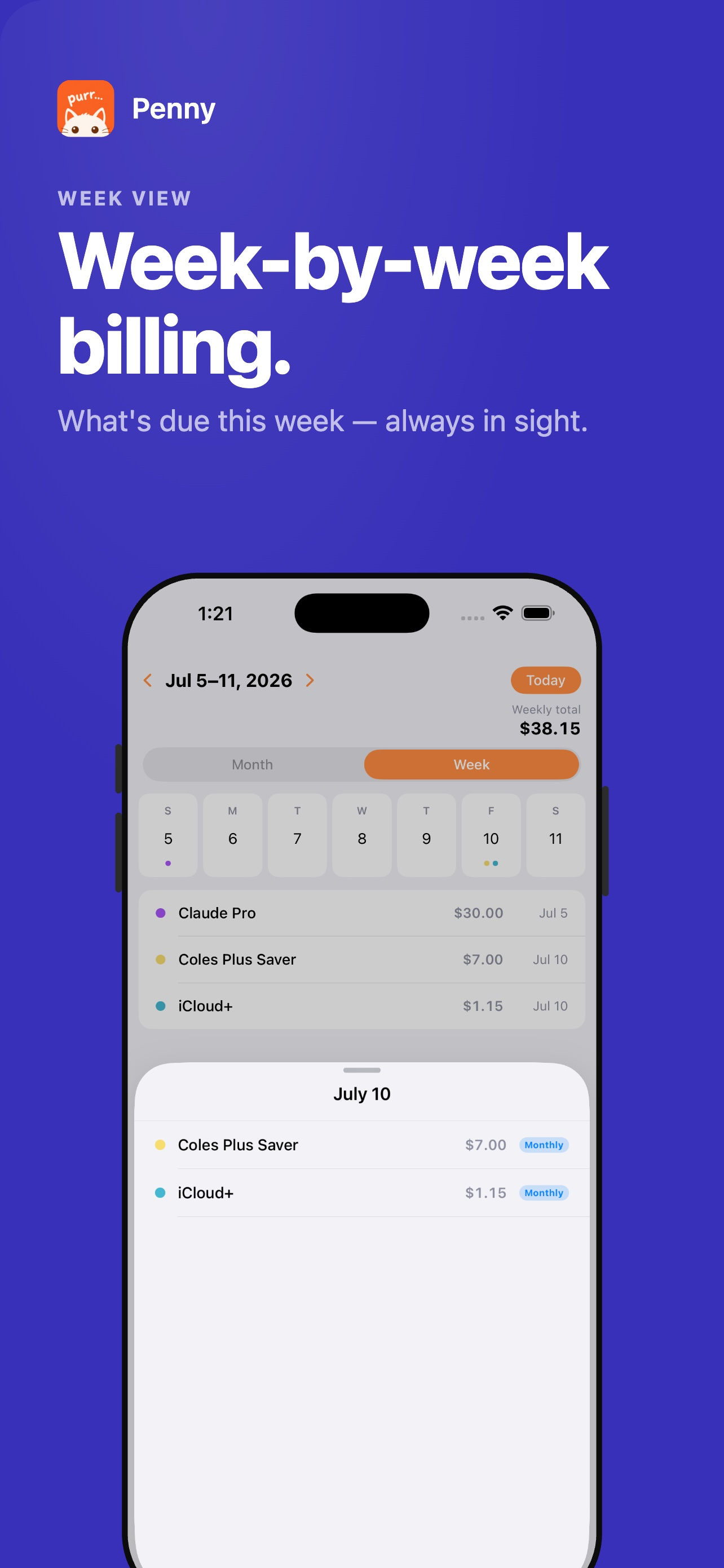 Penny: Subscription Tracker screenshot 4