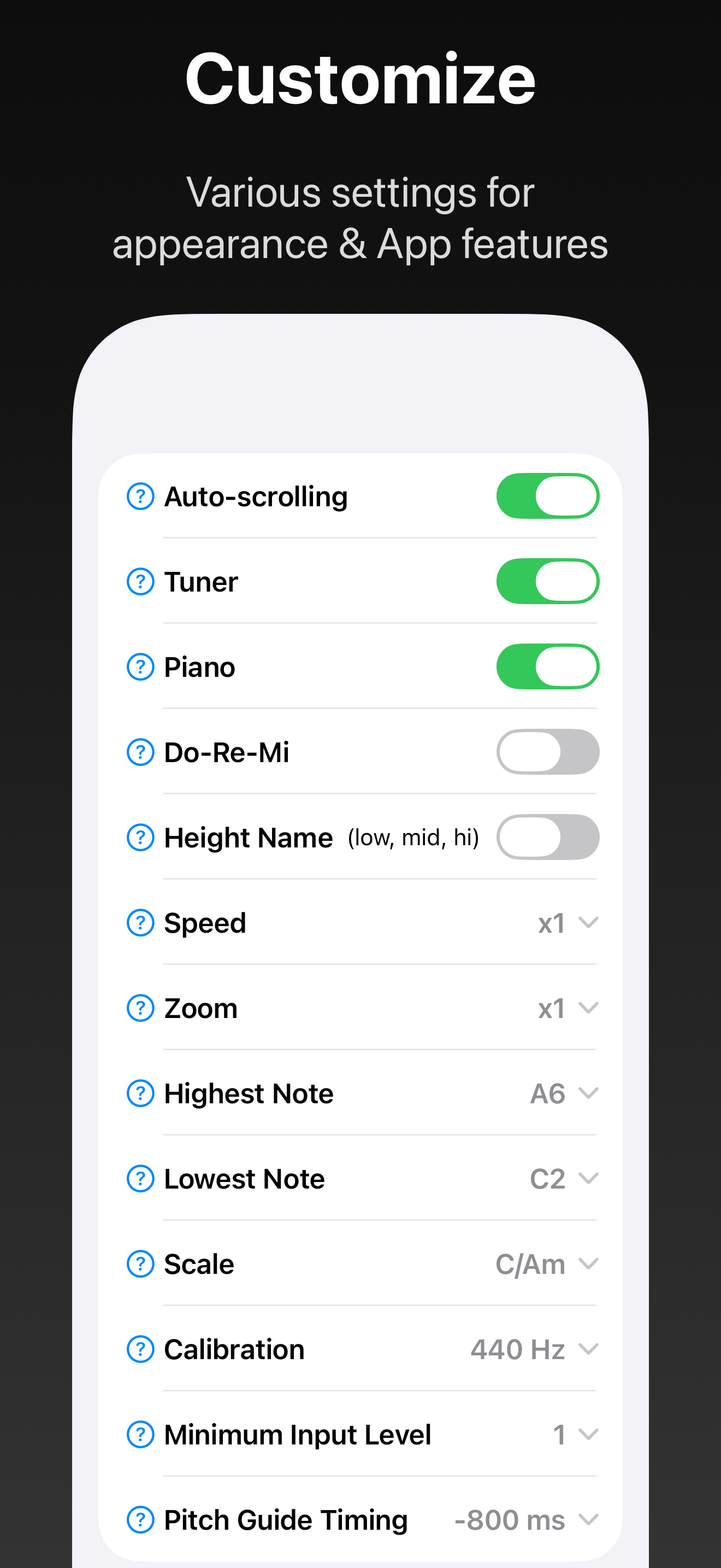 VocalTuner - Pitch Training