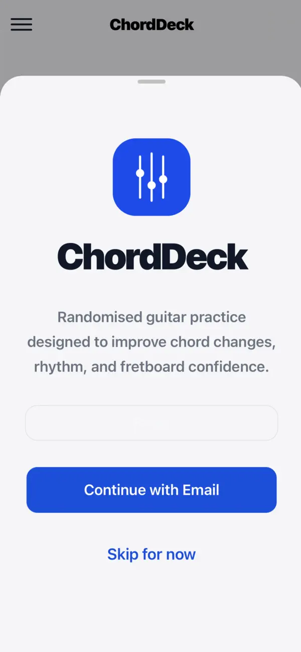 Screenshot #2 pour ChordDeck Guitar Practice
