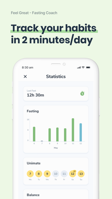 Feel Great - Fasting Coach iPhone screenshot 6 - Health & Fitness app