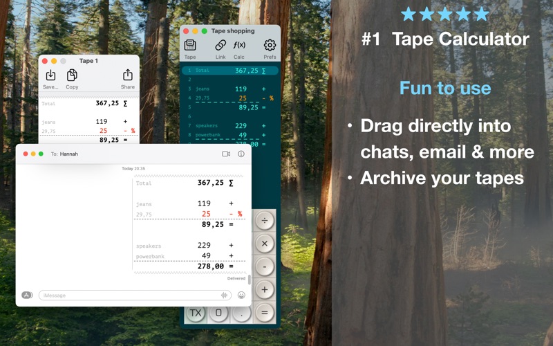 Screenshot #2 pour Tape Calculator X