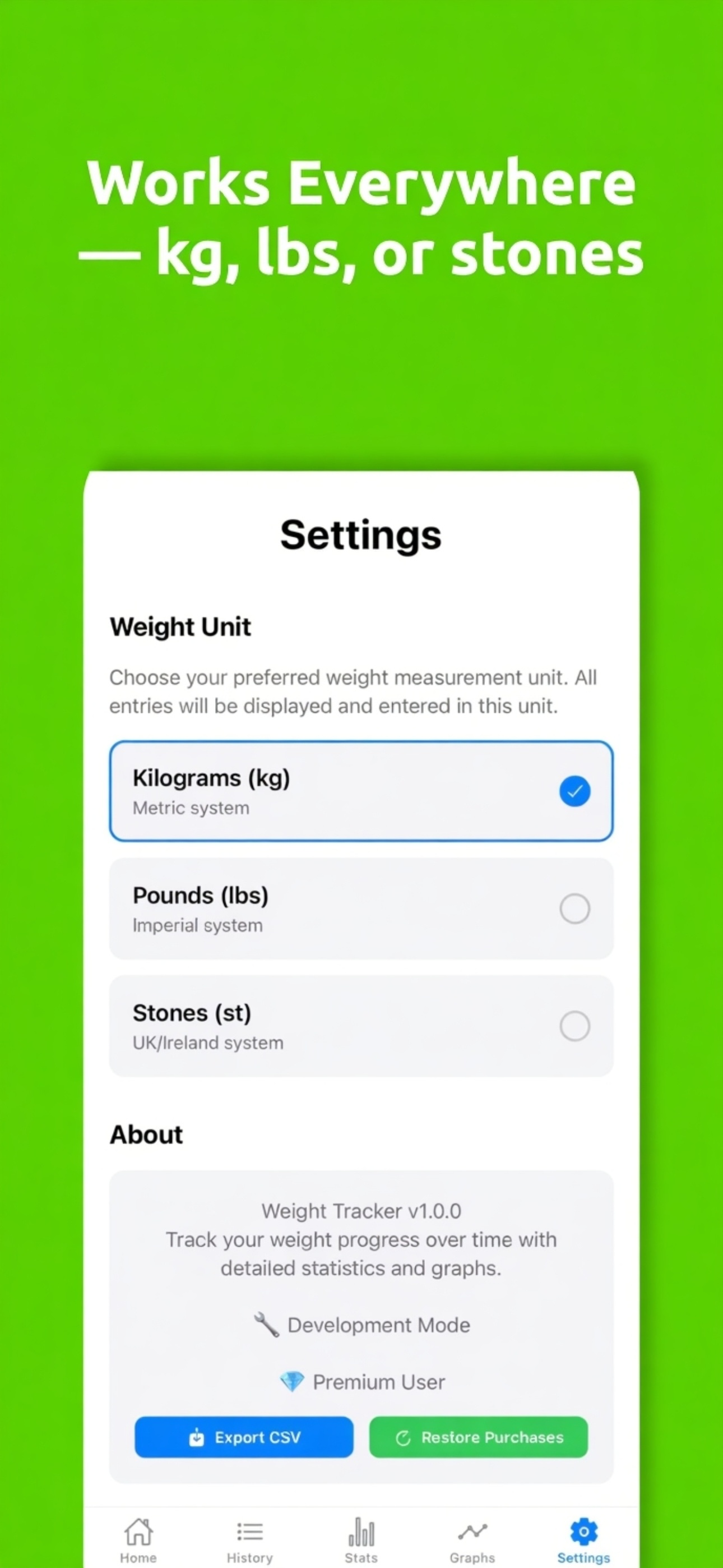 Median - Weight Tracker