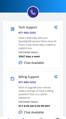 MySparklight Business screenshot 2