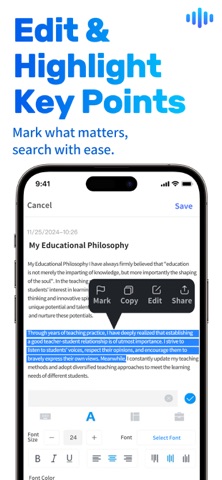 Voice Recorder-AI Note Taker iPhone screenshot