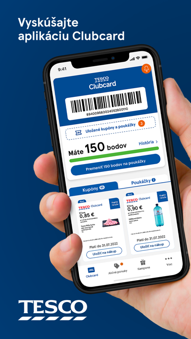 Clubcard Tesco Slovensko Screenshot