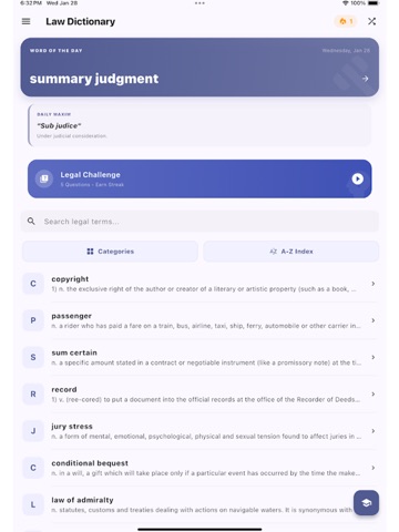 Law Dictionary Offline - AI ipad screenshot 2