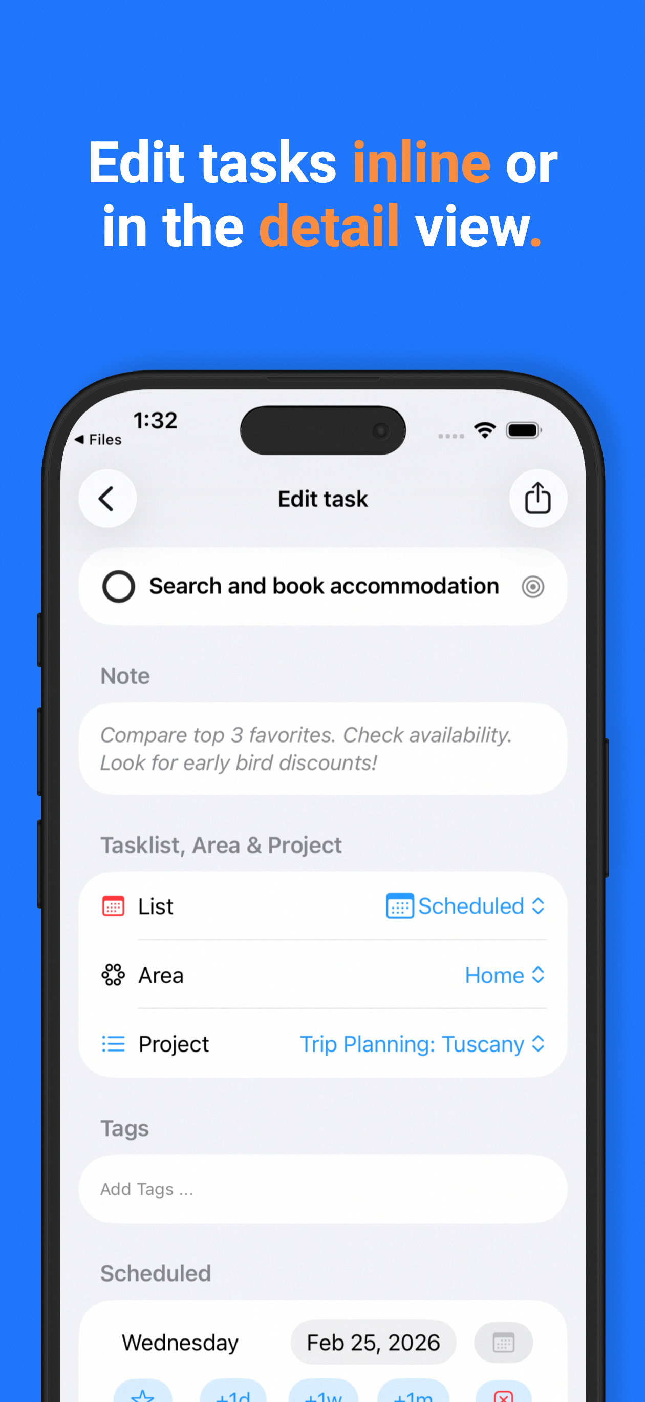 Todo & Task Manager: Focus one screenshot 5