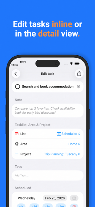 Todo & Task Manager: Focus one Screenshot 5 of 7