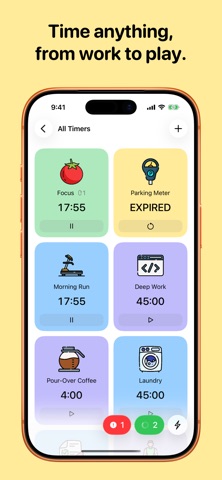 PowerTimer - Multi-step timers iPhone screenshot