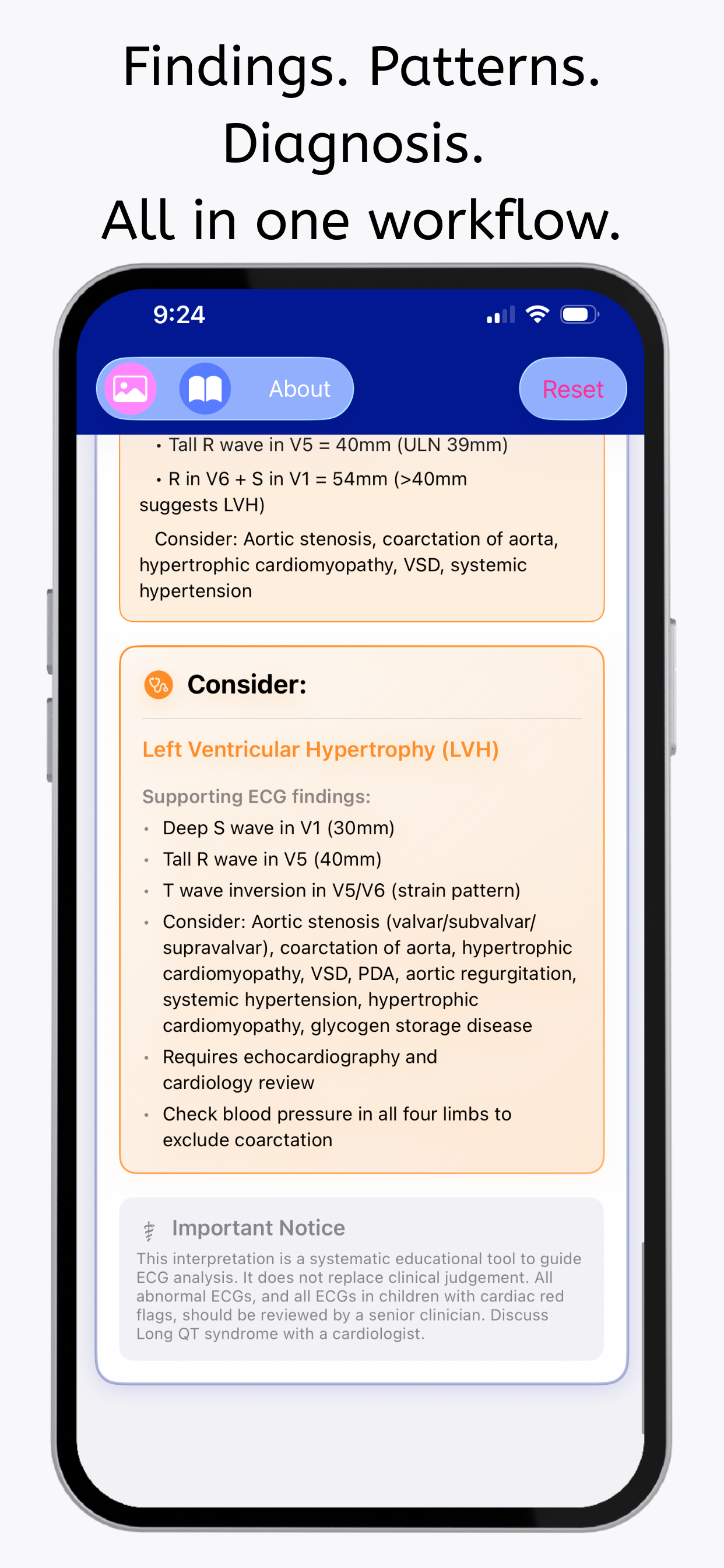 Paediatric ECG screenshot 6