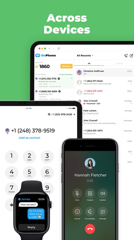 #9. OnPhone - Second Phone Number (iOS) By: AnyDay Apps
