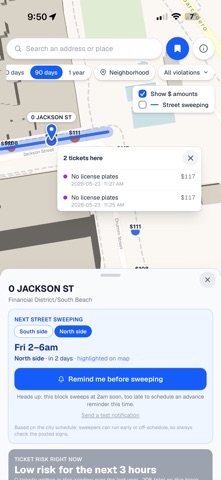 SF Parking Ticket Map Screenshot 6 of 8
